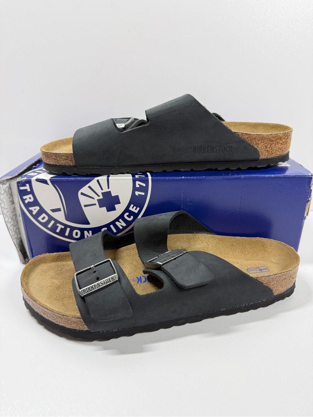 NIB • Birkenstock Arizona Soft Footbed Oiled Leather Size:41 L10/M8 Normal Width